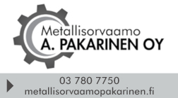 Metallisorvaamo A. Pakarinen Oy logo